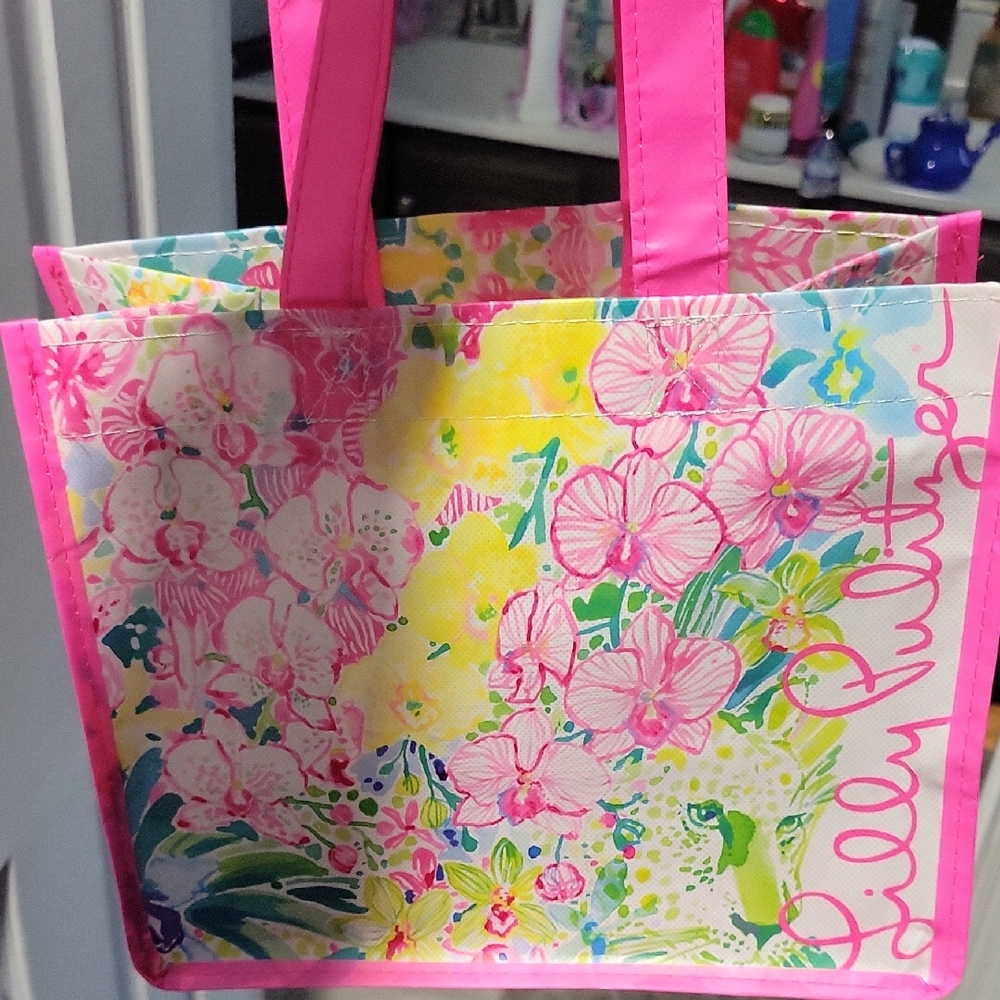 Lilly Pulitzer Vibrant Floral Reuseable  Tote